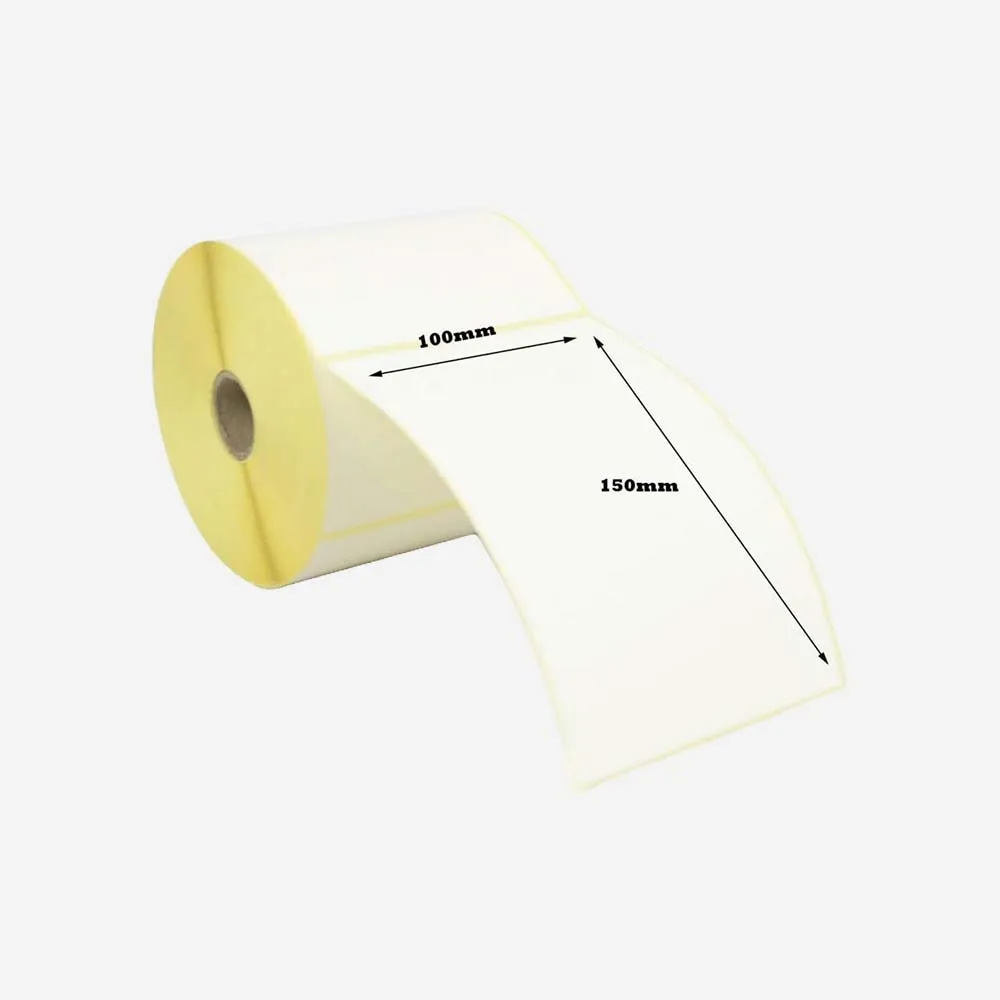 Paper Thermal/Plastic Barcode Roll 350 Ticket 100X150mm
