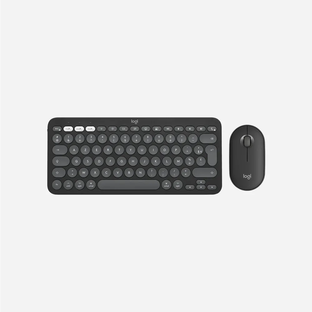 Logitech Pebble 2 for Mac Bluetooth WL Keyboard & Mouse Combo Graphite 920-012251