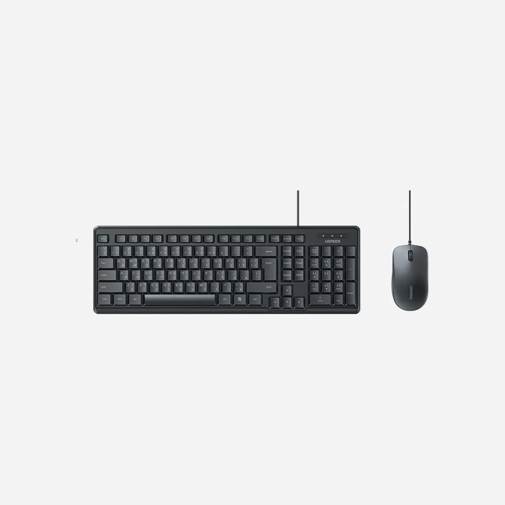 UGREEN 55915 Wired Keyboard & Mouse Combo Black
