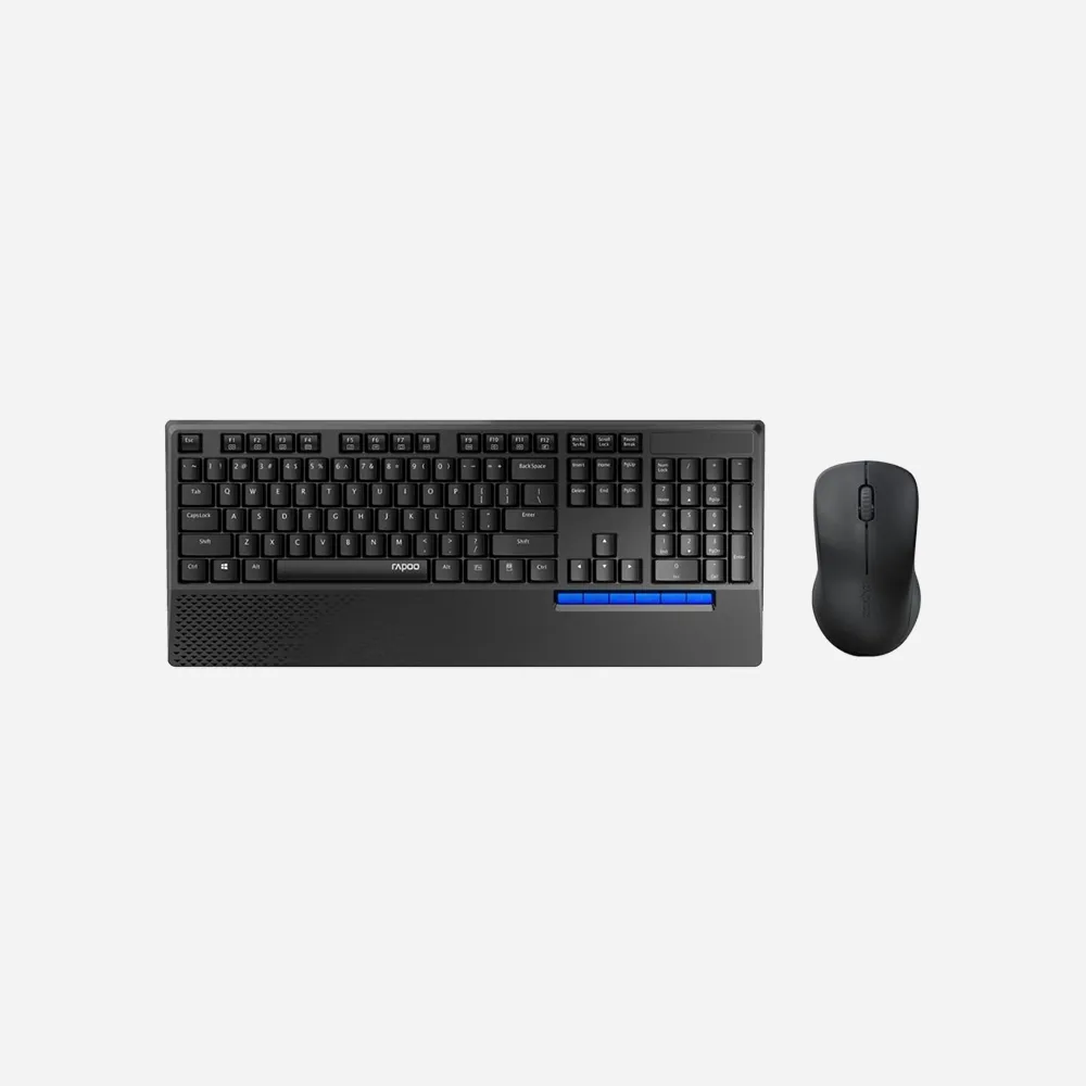 Rapoo X1960 Wireless Keyboard & Mouse Combo (Black)