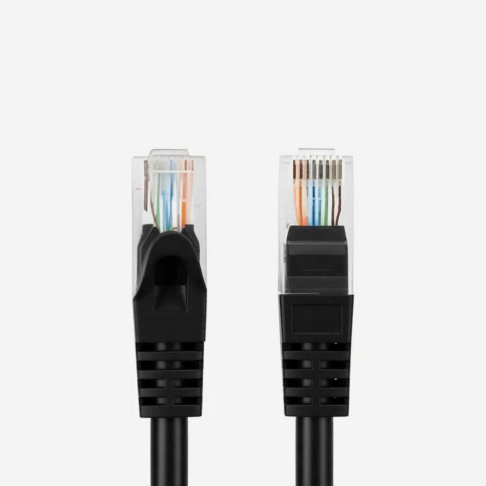 ProLink CAT6 Unshielded Patch Cord 1M LSZH Black – T568B Ethernet Cable