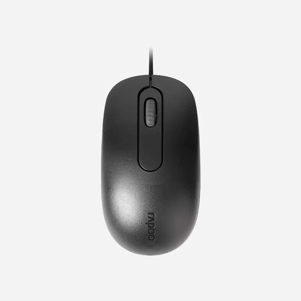 Rapoo N200 Wired Mouse - Black