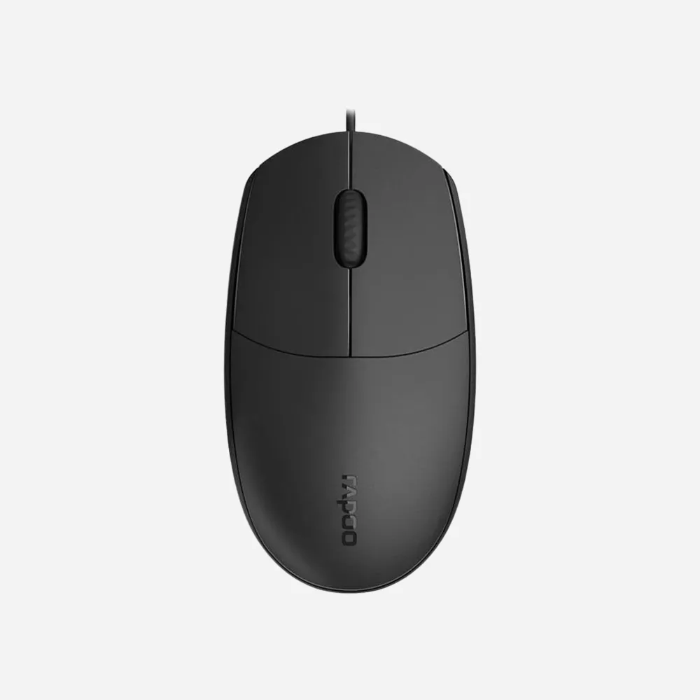 Rapoo N100 Wired Mouse - Black