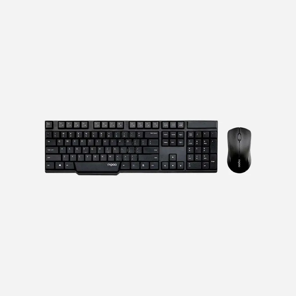 Rapoo 1830 Wireless Keyboard & Mouse Combo (Black)