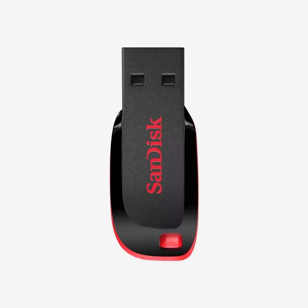 SanDisk Cruzer Blade USB Flash Drive - 128GB (Red)