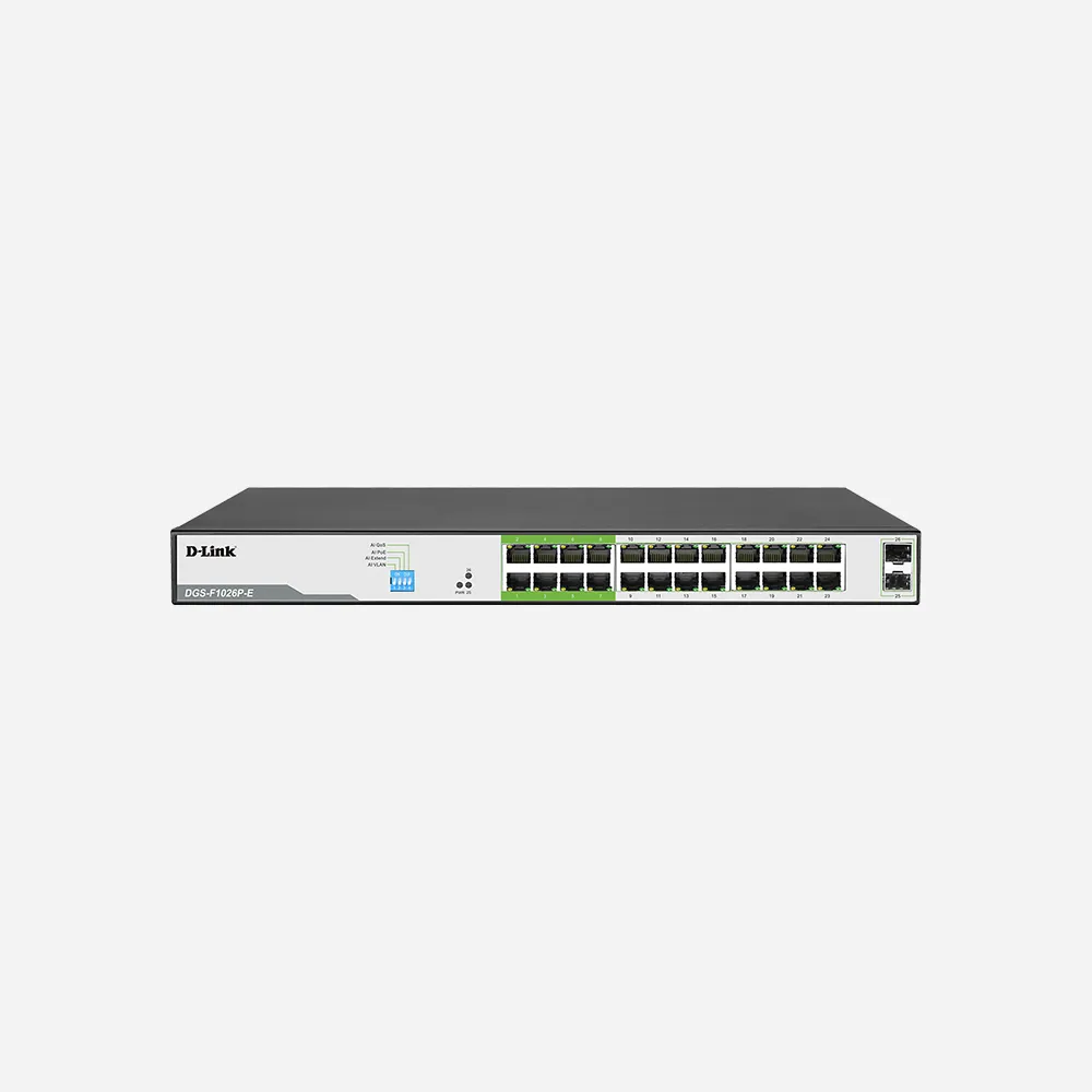 D-Link 24GE PoE + 2 SFP Ports 250m PoE Switch